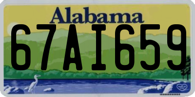 AL license plate 67AI659