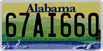 AL license plate 67AI660