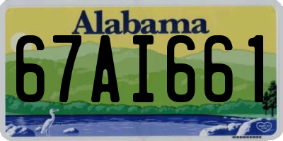 AL license plate 67AI661