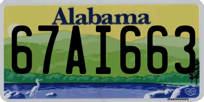 AL license plate 67AI663