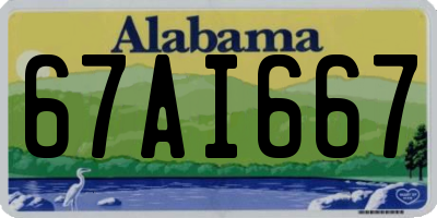 AL license plate 67AI667