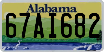 AL license plate 67AI682