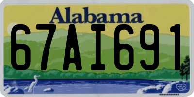 AL license plate 67AI691