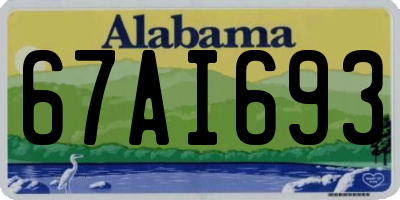 AL license plate 67AI693