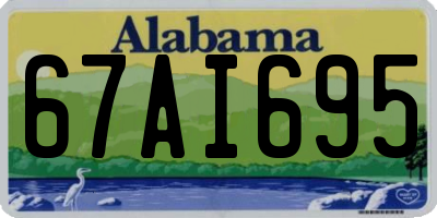 AL license plate 67AI695