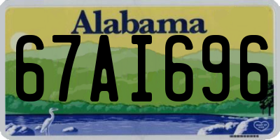 AL license plate 67AI696