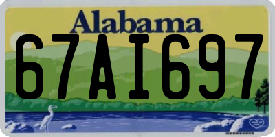 AL license plate 67AI697