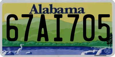 AL license plate 67AI705