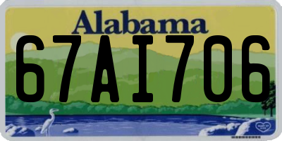 AL license plate 67AI706