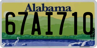 AL license plate 67AI710