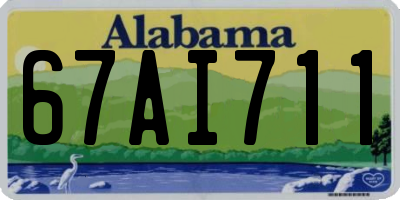 AL license plate 67AI711