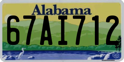 AL license plate 67AI712