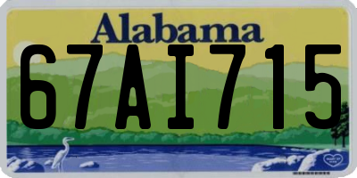 AL license plate 67AI715