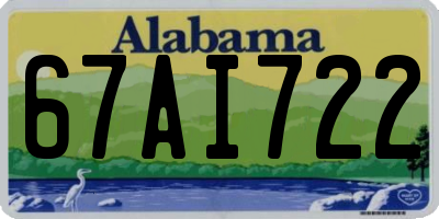AL license plate 67AI722