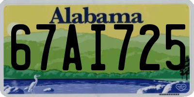 AL license plate 67AI725