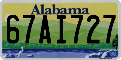 AL license plate 67AI727