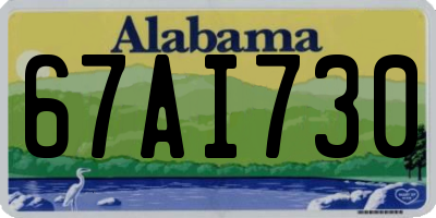 AL license plate 67AI730