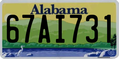 AL license plate 67AI731