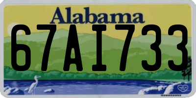AL license plate 67AI733