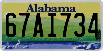 AL license plate 67AI734