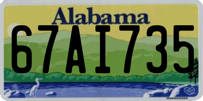 AL license plate 67AI735