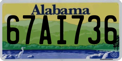 AL license plate 67AI736