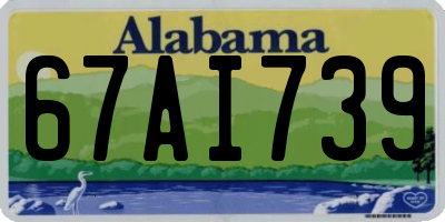 AL license plate 67AI739