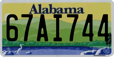AL license plate 67AI744