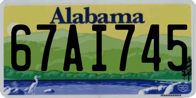 AL license plate 67AI745