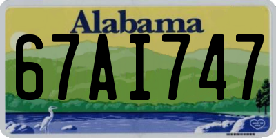 AL license plate 67AI747