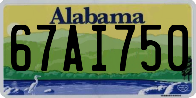 AL license plate 67AI750