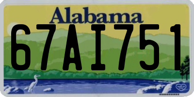 AL license plate 67AI751