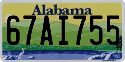 AL license plate 67AI755
