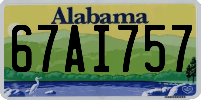 AL license plate 67AI757