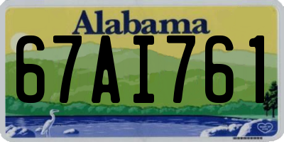 AL license plate 67AI761