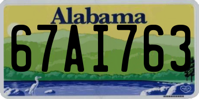 AL license plate 67AI763