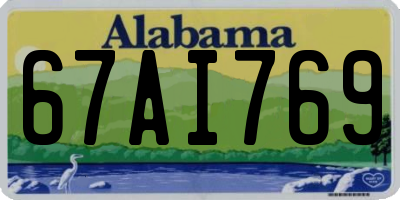 AL license plate 67AI769