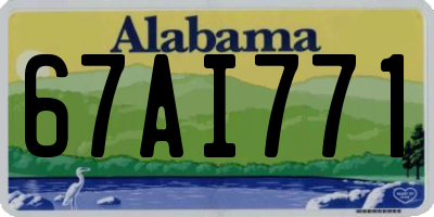 AL license plate 67AI771