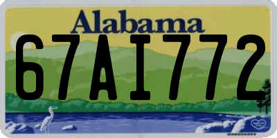 AL license plate 67AI772