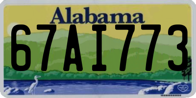 AL license plate 67AI773