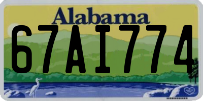 AL license plate 67AI774