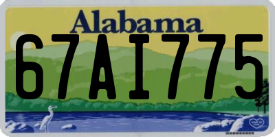 AL license plate 67AI775