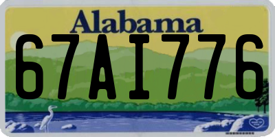 AL license plate 67AI776