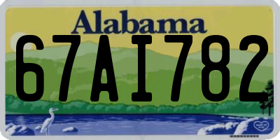AL license plate 67AI782