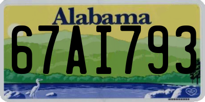 AL license plate 67AI793
