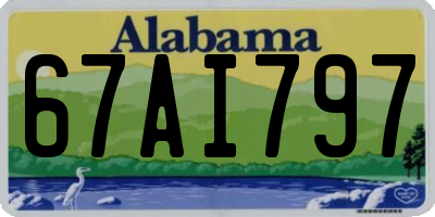 AL license plate 67AI797