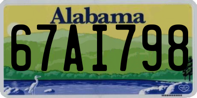 AL license plate 67AI798