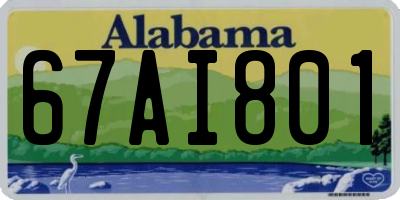 AL license plate 67AI801
