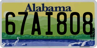 AL license plate 67AI808