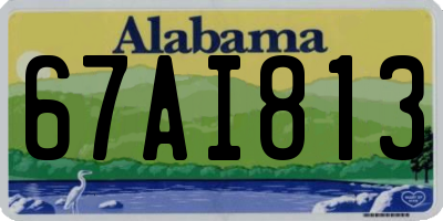 AL license plate 67AI813